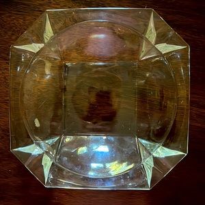 Mid-Century Modern Clear Glass Cigar Ashtray. PRICE IS FIRM. NO OFFERS